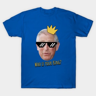 King Charles III - 8-Bit Sunglasses T-Shirt